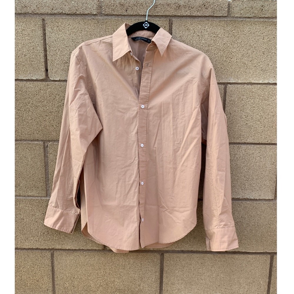 Zara Tunic Button Up Dress Shirt